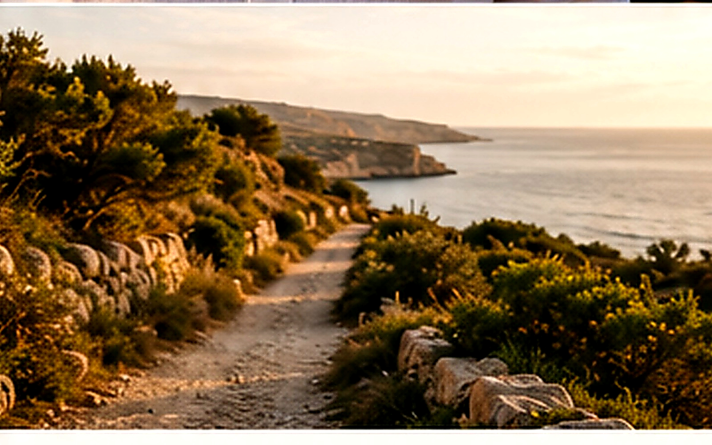 A quiet path through Mediterranean woodland